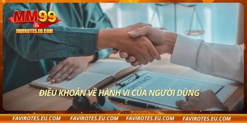 Điều khoản về hành vi của người dùng